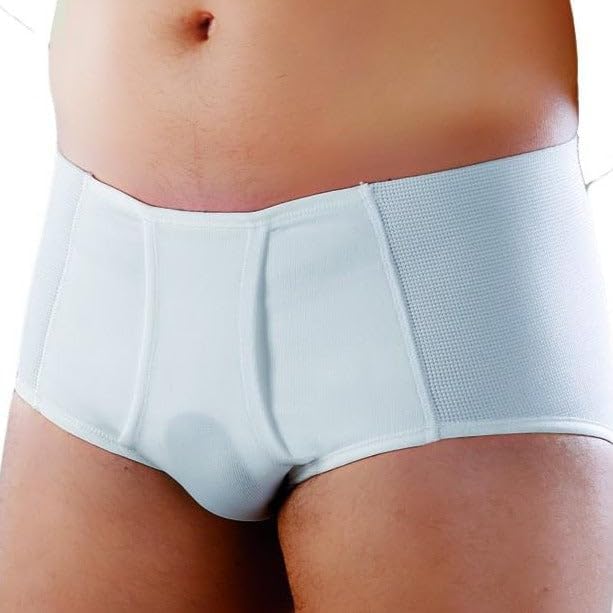 Inguinal Hernia Brief Slip Girdle for Sports - Medium Cut Ref.313 Size 4 86-90 cm. (inch. 33.5"-35.5")