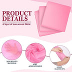Buryeah 50 Pcs Massage Table Sheets 39 x 87 Inch Disposable Fitted Bed Sheets Thickened Spa Bed Covers Soft Non Woven Massage Table Cover for Spa Salon Body Facial Beauty(Pink)