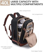 LOVEVOOK 40L Travel Backpack for Women Men with Garment Bag, Airline Approved Carry on Luggage Travel Essentials with 3 Packing Cubes, TSA Overnight Bags Weekender Essentials Backpacks fits 17" Laptop
