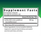 Seeking Health Ox Bile 125 - Digestive Enzyme & Gallbladder Support Supplement - Vegetarian Capsule with Digestive Enzymes - 120 Capsules