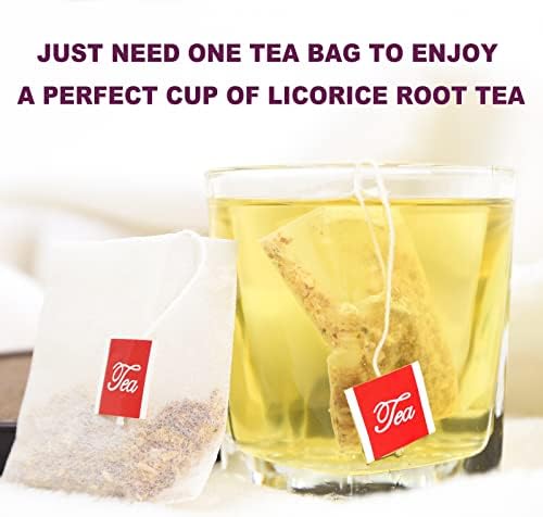TEARELAE - Licorice Root Tea - 2g x 50 Count - 100% Pure Natural Licorice Root Herbal Tea Bag - Delightfully Sweet Flavor - Promote Respiratory Health - Caffeine-free - Non-GMO