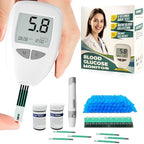 Glucose Monitor Kit, Blood Sugar Monitor,50 Test Strips &50 Lancets for Diabetes Testing,High Accuracy Blood Glucose Monitor Kit,1 Lancing Devices, DS-W Diabetes Testing Kit,Travel Size.