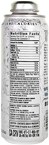 Monster Energy 24 ounce cans with Resealable Lids (Zero Ultra, 12 Cans)
