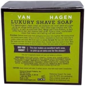 Men's Luxury Scented Shave Soap 3.5 oz – PACK 4 – Classic Wet Shaving Soap for Safety Razors – Rich, Lubricating Lather with Premium Scent – For use in shave and bath