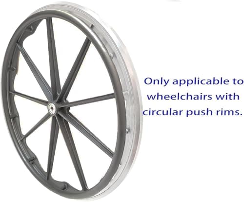 Wheelchair Push Rim Covers for Manual Wheelchairs, Mobility Aid Accessory (Black&White)