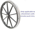 Wheelchair Push Rim Covers for Manual Wheelchairs, Mobility Aid Accessory (Black&White)