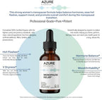 Menopause Relief Liquid Herbal Supplement* – Natural Hot Flash, Night Sweats and Hormone Balance* with Wild Yam, Black Cohosh, Milk Thistle - Estrogen Free - Non-GMO