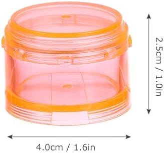Portable Mini 7-Day Sealed Pill Organizer Case, Orange Travel Medication Storage Container with Compartments for Daily Vitamins and Supplements
