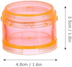 Portable Mini 7-Day Sealed Pill Organizer Case, Orange Travel Medication Storage Container with Compartments for Daily Vitamins and Supplements