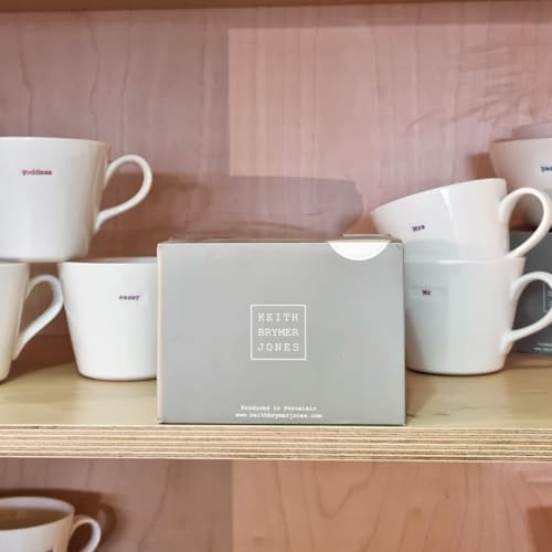 Keith Brymer Jones - Word Range - Standard Ceramic White Mug - Goddess - 350ml - Gift Boxed