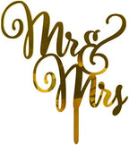 Acrylic Mr & Mrs Cake Topper,Bride and Groom Cake Topper, Wedding or Anniversary party Decoration Supplies