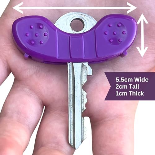 Keywing Key Turner Aids 4-Pack - Ergonomic Key Holder for Arthritis, Elderly, and Weak Hands | Easy Grip | Mobility Aids for Yale-Style Keys