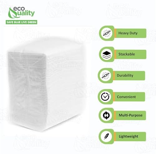 Low Fold Dispenser Napkins, 1-Ply, 3 1/2 x 5 in., White 800/pk, Dispenser Napkin Refill, Everyday Napkins, Perfect for Restaurants, Diners, Bodegas & Home
