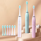 Electric Toothbrush AA Battery Powered Toothbrush With 5 Care Modes With 3 Brushes Replacement Heads Set