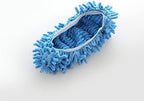 2pcs Dust Duster Mop Slippers Shoes Cover, Multi Function Washable Microfiber Foot Socks Floor Cleaning Shoes Cover for House Kitchen Office (Blue)