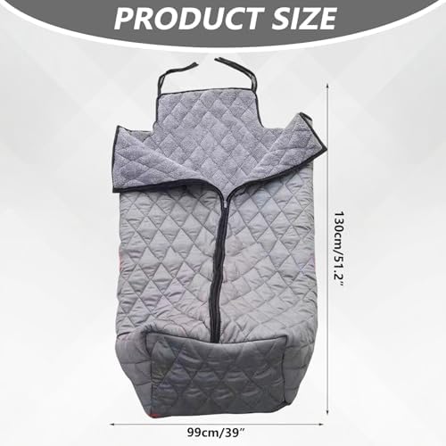 Wheelchair Leg Cover, Warm Blankets for Winter Thicken Warm Fleece-Lined Wheelchair Blanket Windproof Cozy Leg Cover with Zipper for Elderly Patients and Disabled for Winter