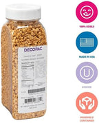 DecoPac Gold Stars Quins, Edible Cupcake Sprinkles, Sugar Cake Decorations - 18.5 ounce