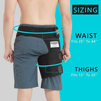 Hip Brace - Comfortable Groin Support Wrap for Sciatica Pain Relief, Compression Neoprene Thigh Sleeve Hamstring for Pulled Quadriceps Muscle - Flexor Strain - Bursitis and Arthritis(Black Left Leg)