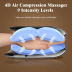 Hand Massager, 9 Modes 9 Intensities Hand Massage, Cordless Hand Massager for Arthritis and Carpal Tunnel, Mother's Day Gifts for Men Women Parents Relaxation at Office, White