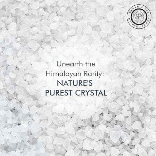 Pride of India- Himalayan White Salt Coarse Grind 1 lbs (453.59 gm)- Rarest & Enriched W/84+ Natural Minerals- Low Sodium- Mineral Rich Nutrition and Enhanced Taste- Healthier Table Salt Substitute