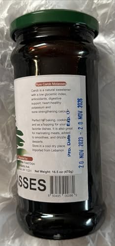 Ancient Tree Pure Carob Molasses Imported from Lebanon - 16.5 oz (470g)