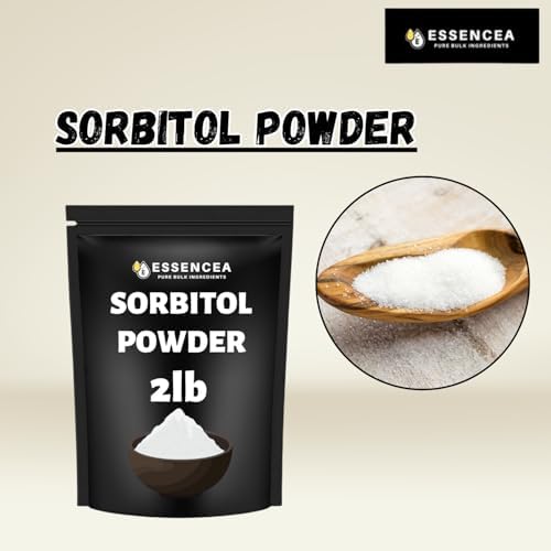 Sorbitol Powder 2lb by Essencea Pure Bulk Ingredients | Sugar-Free Sweetener | Sugar Substitute, Low Calorie Sweetener | Gluten Free (32 Ounces) [Packing may vary]