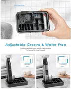 Guard Combs with Shaver Stand Kit for O Blade QP2724/QP2834/QP2520/QP2630/QP65XX/QP66XX OBlade Pro, 0/3mm Body Comb + 1/2/3/5mm Bi-Directional Guards, Electric Shaver Attachments Accessories, 9PC