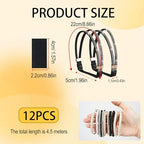 6 Pairs Shoe Straps for Heels, Adjustable Elastic Ankle Straps for High Heel Shoes and Sandals, Anti Loose Replacement Bands for Women, Secure Fit for Daily Wear, Office Weddings and Parties