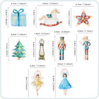 45 Pcs Edible Nutcracker Cupcake Toppers & Picks, for Christmas Birthday Baby Shower Party Decor, Holiday Treat Decorations for Kids