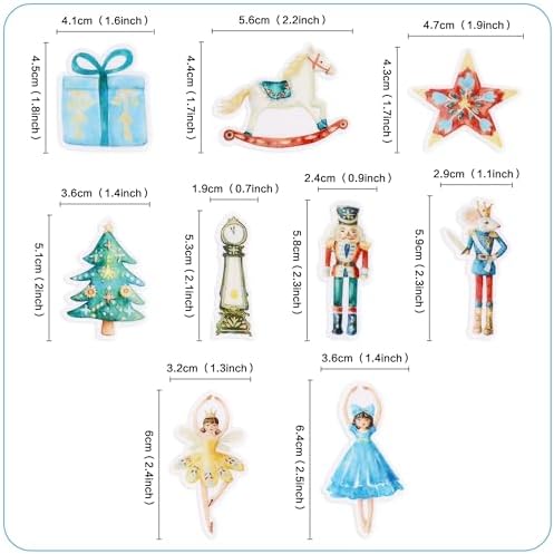 45 Pcs Edible Nutcracker Cupcake Toppers & Picks, for Christmas Birthday Baby Shower Party Decor, Holiday Treat Decorations for Kids