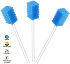 Disposable Oral Care Swabs Tooth Cleaning Mouth Swabs (50 Blue)
