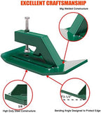 Tractor Bucket Protector, Heavy Duty Steel Bucket Attachments, 12" Long Skid Edge Protector Turning Bucket into Snow Pusher, 3" Width Turf Tamer Preventing Grass Destruction（ Green 1 Pack）