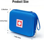 Protective Carrying Case for Portable Nebulizer, Travel Medical Bag with Hard Shell for Inhaler Spacer, Masks, Asthma Accessories Emergency Medicine Storage Bag for Kids and Adults (Blue)