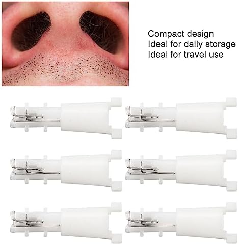 20pcs Nose Hair Trimmer Head Accurate Shaving Universal Replacement Clipper Blade Heads Compatible with Ear and Nose Hair Cutter