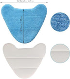 6 Pack Reusable Replacement Refills Steam Mop Pads Compatible with Hoover WH01100 WH20200, Microfiber Washable Cleaning Pads Fits for Vax S2 S2C S3 S3S, 12.6×8.7Inch