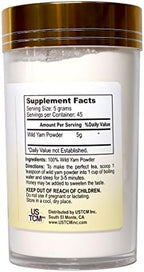 Wild Yam Powder Rhizoma Dioscoreae Powder Chinese Yam Powder Shan Yao Powder 山藥粉 淮山粉 120mesh (8oz)