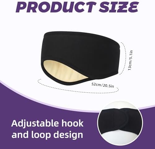 Chicingyou 3 Pcs Soundproof Ear Muffs Noise Cancelling Soft Ear Muffs for Men Women Sleeping Home Study Travel Fits All Heads(Black)