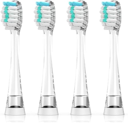 Dada-Tech Kids Electric Toothbrush Replacement Heads for DT-BB1, DT-K6, SG-513, SG-977- Pack of 4 (Large Age 3+)
