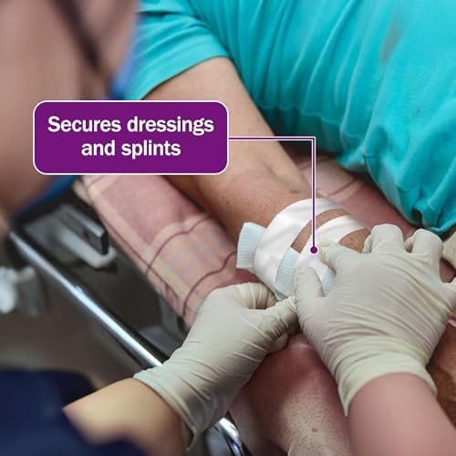 Cloth Medical Tape for Wound Care - 12 Rolls of 1 Inch Durable Surgical Tape to Secure Dressings - 10 Yards Long - Easy to Tear and Latex Free