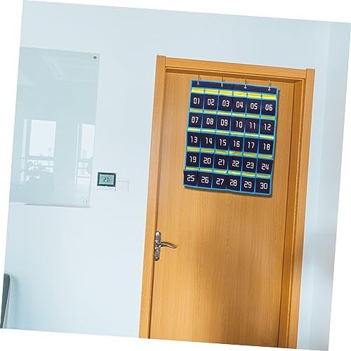 Hanging Pocket Chart Classroom Mobile Phone Storage Bag School Supplies Calculator Holder Wall Hanging Storage Pouch