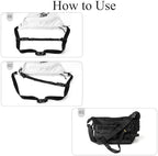 Messenger Bag 3 Point Belt with Magentic Quick Release Buckle Stability Belts Add on Straps for Crossbody Bag Sling Bag Sling Backpack Chest Bag Daypack Shoulder Bag Crossbody Purse