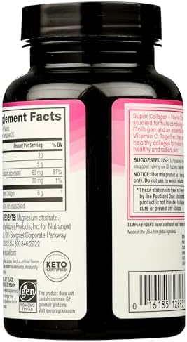 Neocell Super Collagen Type 1 and 3 plus Vitamin C Tablets, 120 Count