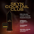 SKYN Cocktail Club Flavored Latex-Free Lubricated Condoms, 36 Count