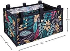 Walker Bags,Rollator Storage Bag Under Seat,Walker Accessories for Folding Walker, Accessories Bags for Seniors,Walker Underseat Replacement Medical Basket(Flower,Medium)