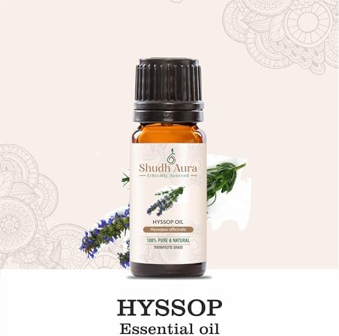 Hyssop Oil | 100% Pure, Natural and Therapeutic | Premium Grade Essential Oils for Aromatherapy & Diffuser (5ML)