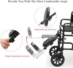 Wheelchair Lift Leg Rest，Wheelchair Foot Rest，Drive Wheelchair Parts ，for Standard Wheelchairs（1pair）