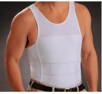 Frogwill Mens Posture Correction/Support/Pain Relief Slimming Body Vest Shirt (L, Black-New)