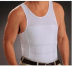 Frogwill Mens Posture Correction/Support/Pain Relief Slimming Body Vest Shirt (L, White-New)