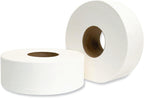 Concession Essentials Jumbo Roll Toilet Paper, 2-Ply, White, Non-Perforated, 720 ft Rolls, 4 Count