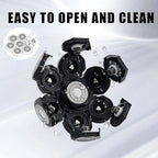 7 Blades Head Shaver Replacement Heads, Universal Fit for Electric Razors, Wet & Dry Use, 7D Floating Design, Stainless Steel Blade Heads, Ideal for Men's Face & Bald Head Shaving (1 Count)